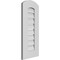 Ekena Millwork Arch Top Surface Mount PVC Gable Vent: Non-Functional, w/ 3-1/2"W x 1"P Standard Frame, 12"W x 26"H GVPAR12X2601SN - alternate 2